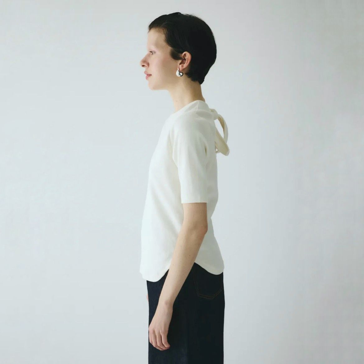 【残り一点】Back Ribbon Cut Top