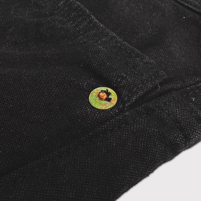 【残り一点】Cut Off Heavy Short Wide Jeans(AGED CANVAS)