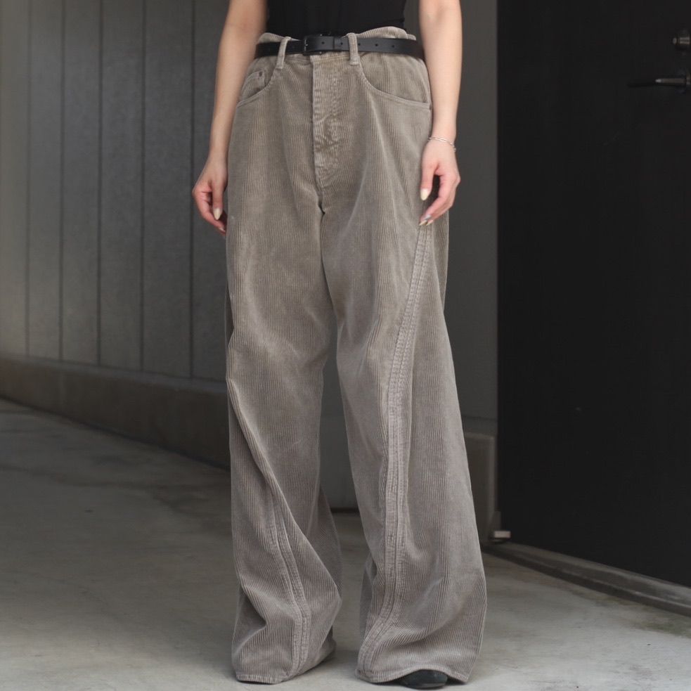 【残り一点】3D Twisted Wide Leg 5P Pants