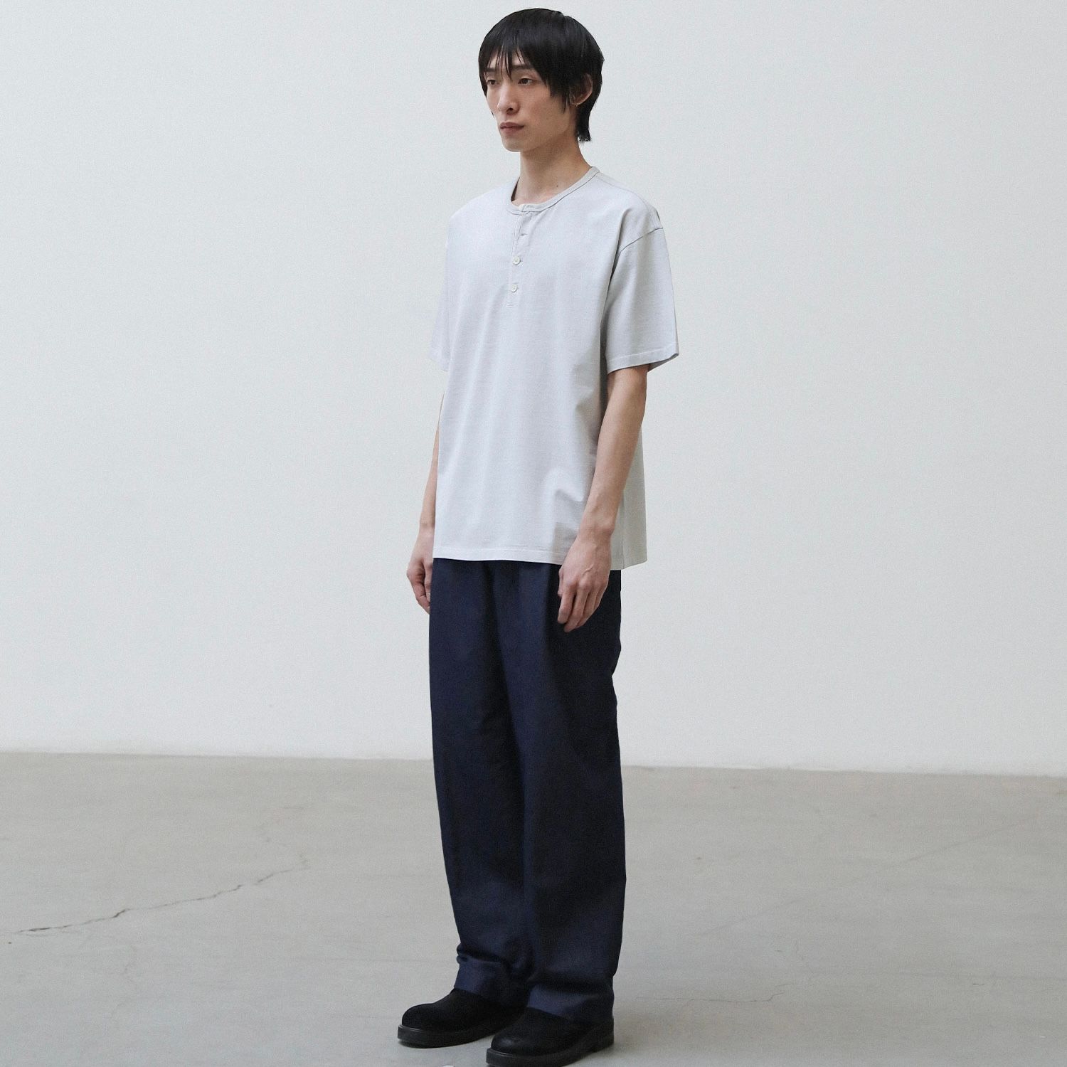 【残り一点】French Henry Neck Garment Tee