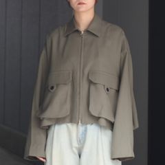【残り一点】ウォッシャブルジップブルゾン