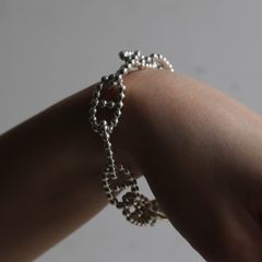 【残り一点】Ball Anchor Chain T-BAR Bracelet LARGE(13mm)