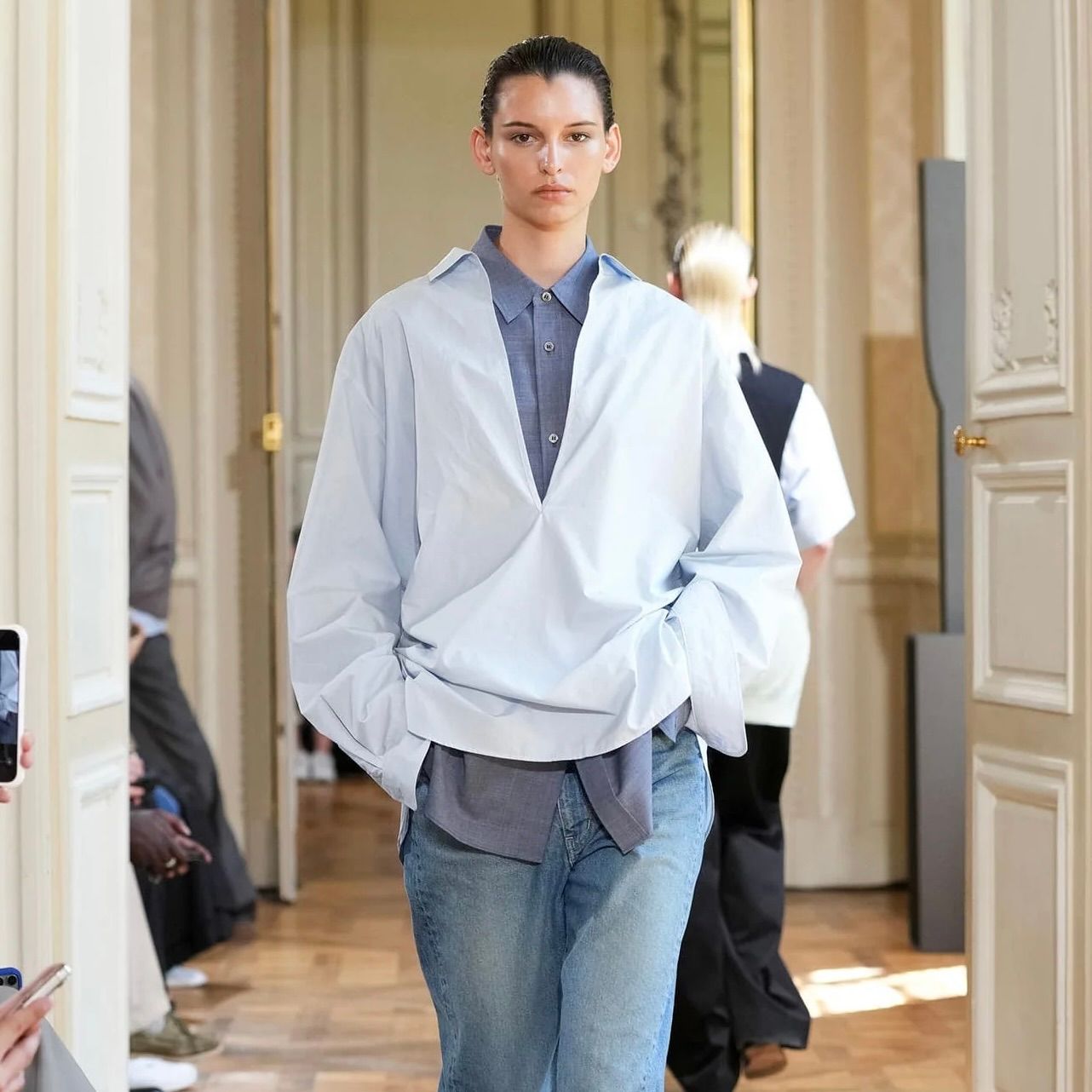 【残り一点】Suvin Cotton Oversized Skipper Shirt