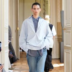 【再販売通知受付可能】Suvin Cotton Oversized Skipper Shirt