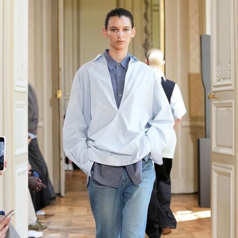 【再販売通知受付可能】Suvin Cotton Oversized Skipper Shirt