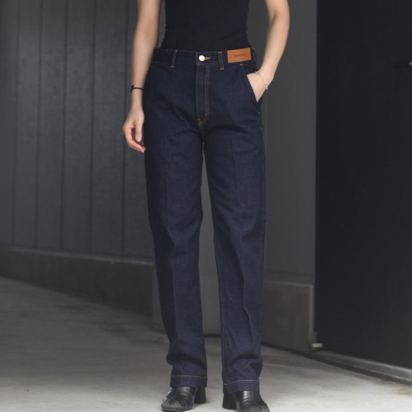 matsufuji WORK DENIM TROUSERS ブラック 22SS - www.top4all.pl