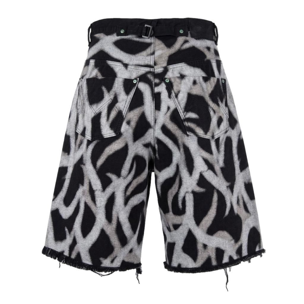 【残りわずか】Cut Off Heavy Short Wide Jeans(DISCHARGE PRINTED ASAT CAMO)