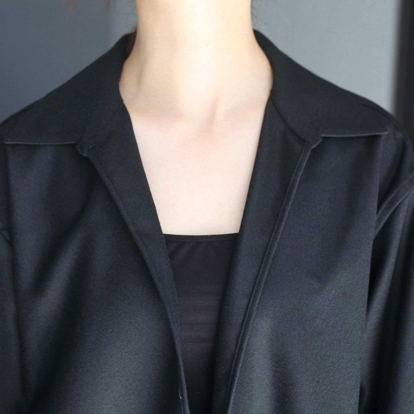 【残りわずか】Wool Flannel Oversized Skipper Shirt