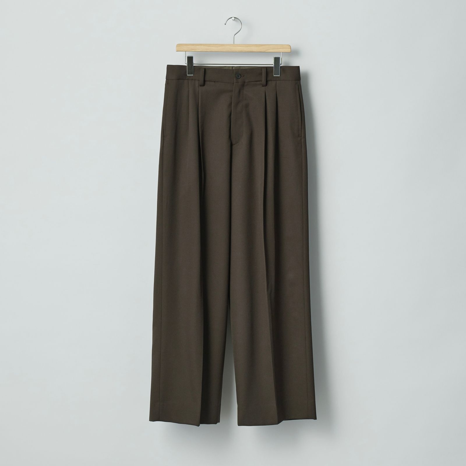 【残り一点】Long Wide Trousers(2/60 WOOL GABARDINE)