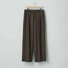【残り一点】Long Wide Trousers(2/60 WOOL GABARDINE)