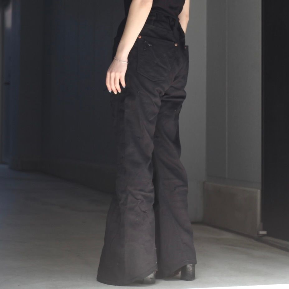 【残りわずか】Home Flare Jeans With Damaged(INLAY DENIM)