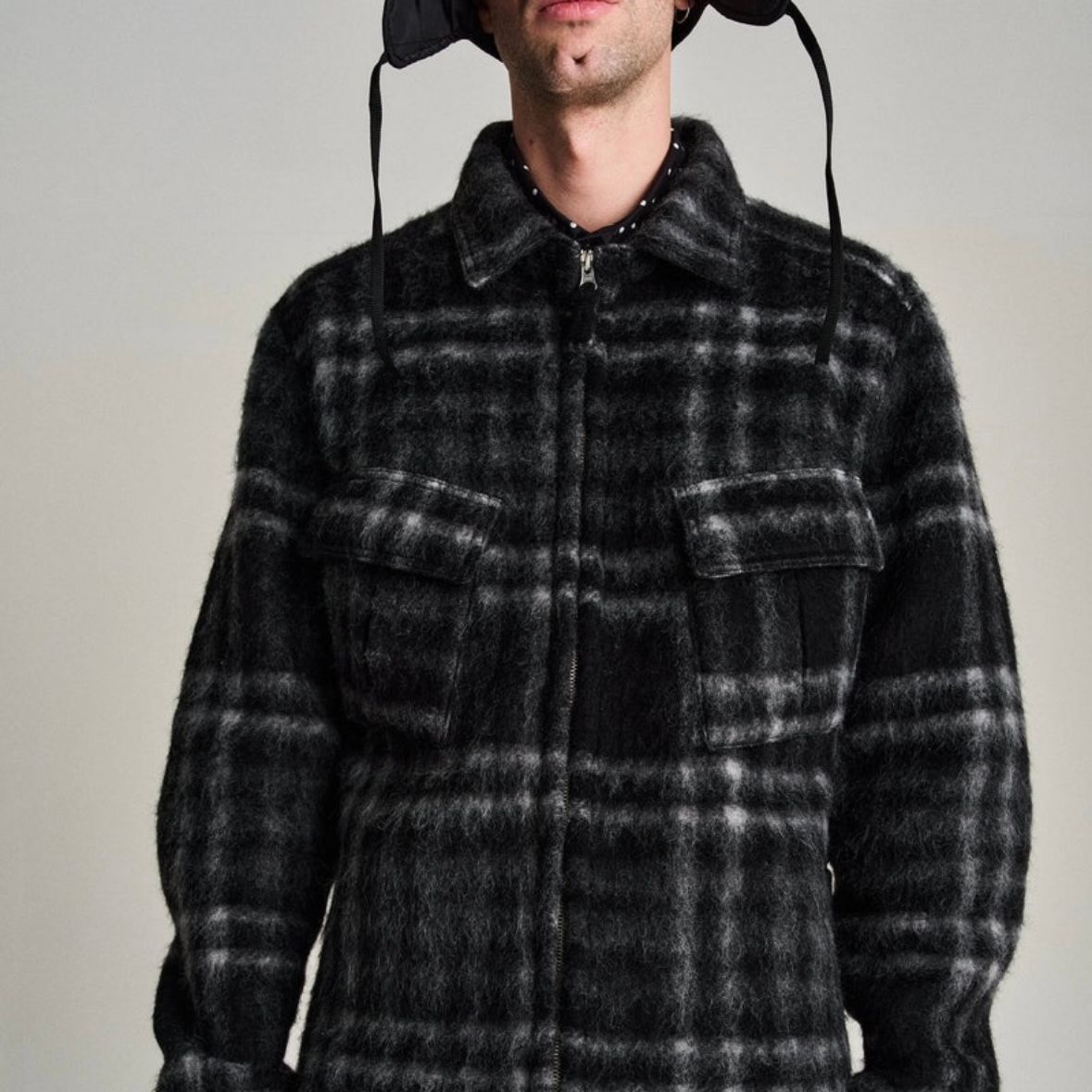 ジャケット・アウター POLYPLOID Bandcollar Wool Shirt Jacket Wool Shirt Jacket Men's | Montbell Japan