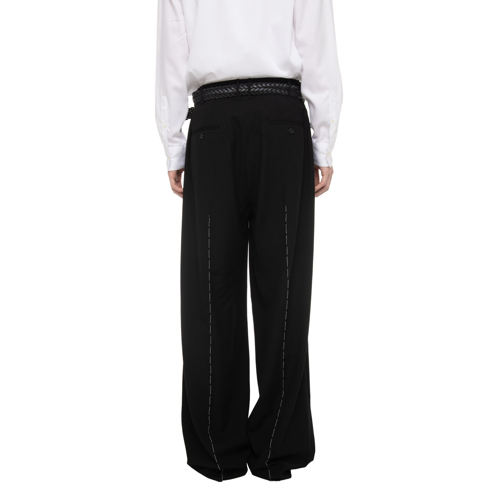 【残り一点】"Hand Stitch" Dress Wide Slacks