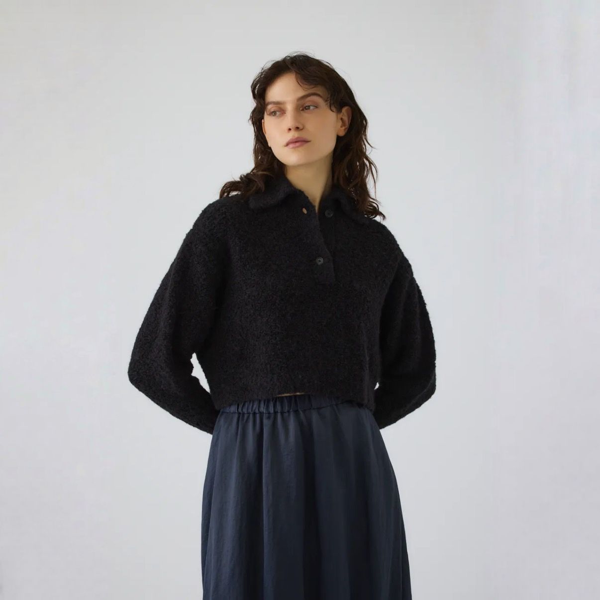【残り一点】Boucle Short Knit