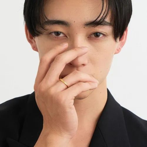 【お取り寄せ注文可能】Half Crockery Ring(K10 GOLD)