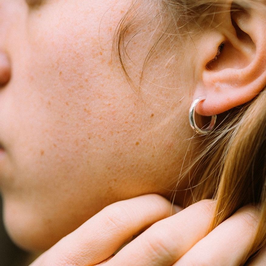 WERKSTATT:MUNCHEN Earrings Fine Hammered