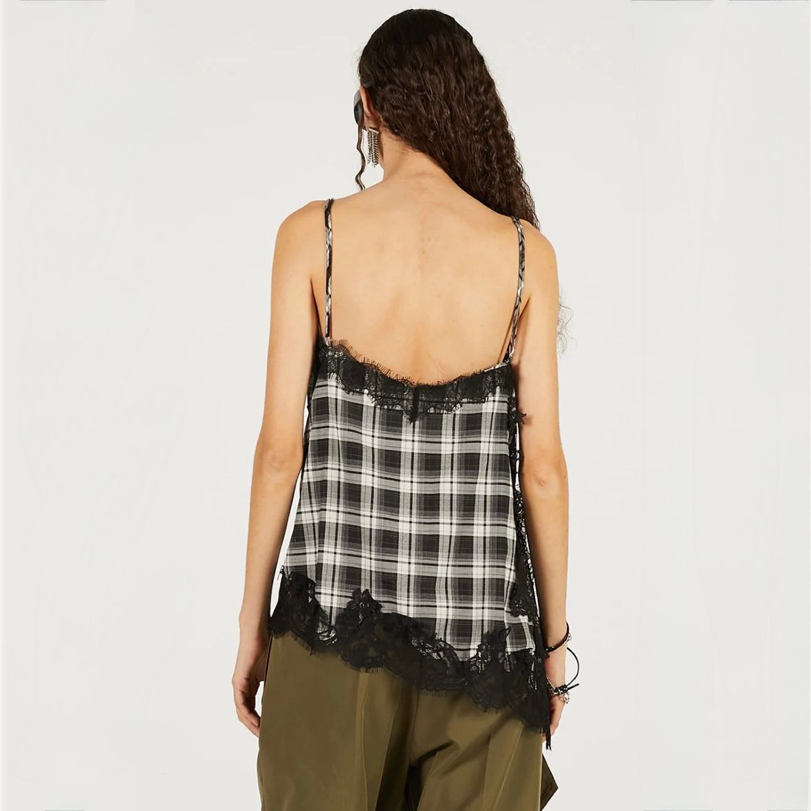 【残り一点】アシンメトリーレースキャミソール