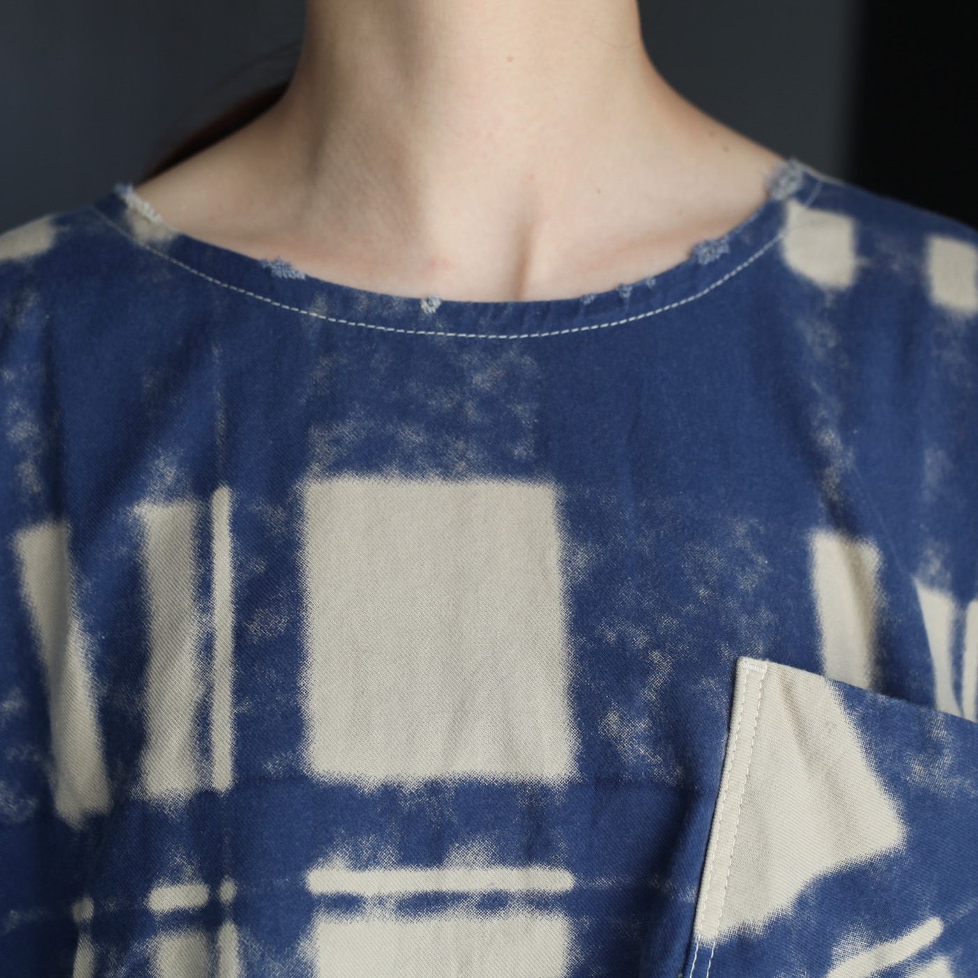 【残り一点】Pocket Nel Tunic With Damaged(SHADOW BUFFALO)
