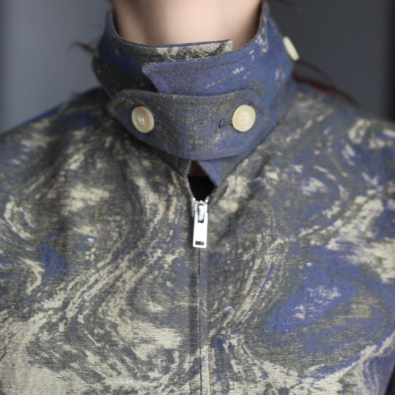 ジャケット・アウター YOKE JACQUARD LOOSED ZIP BLOUSON Jacquard Loosed Zip Blouson
