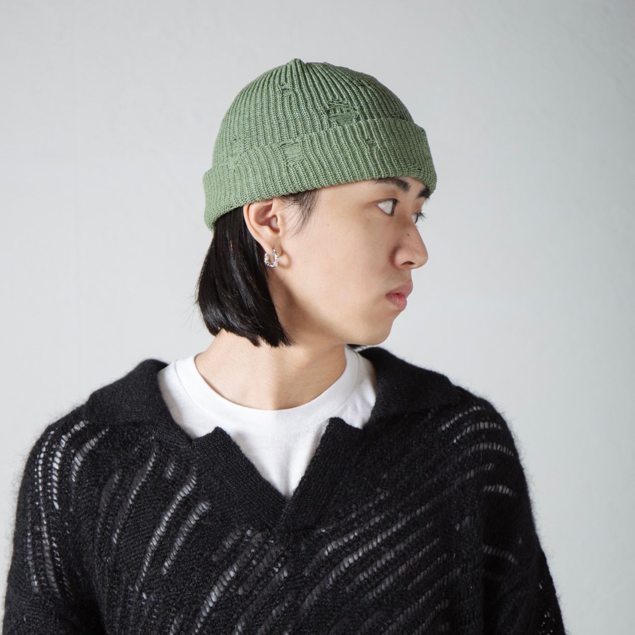 【残り一点】Damage Summer Knit Beanie
