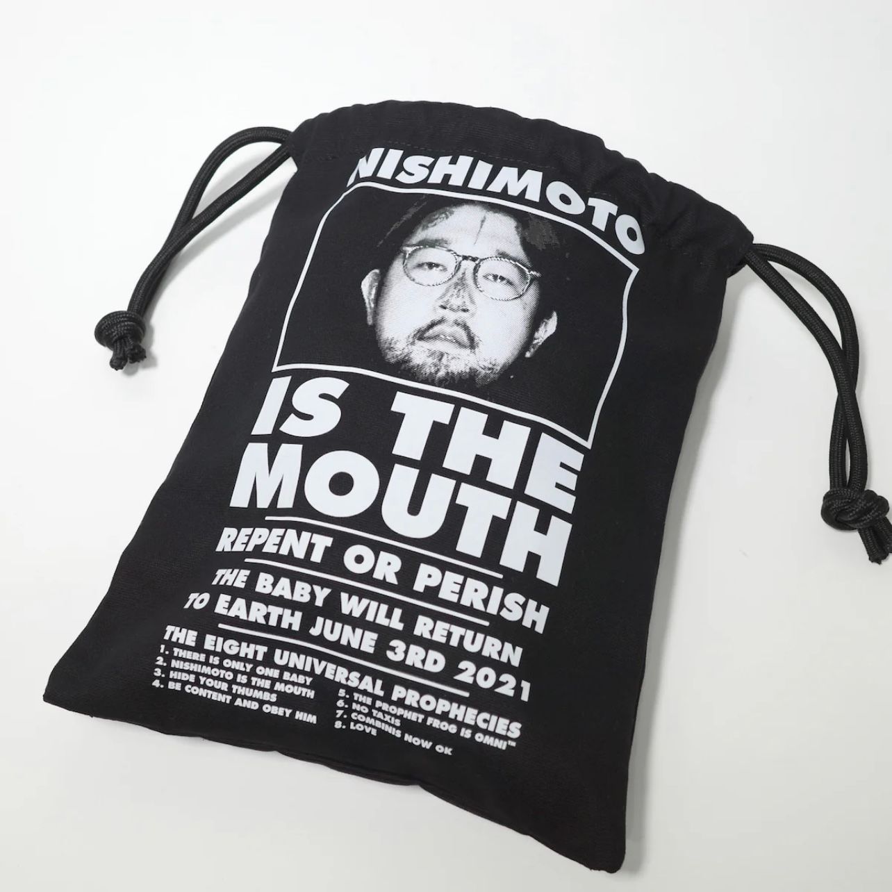 【残りわずか】Big Drawstring Bag(BLACK)