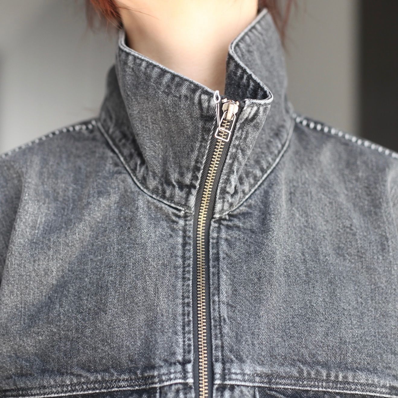 【残り一点】12.5OZデニムブルゾン(USED)