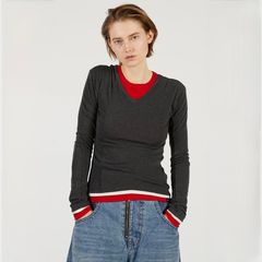 【残り一点】ダブルネックレイヤードトップ