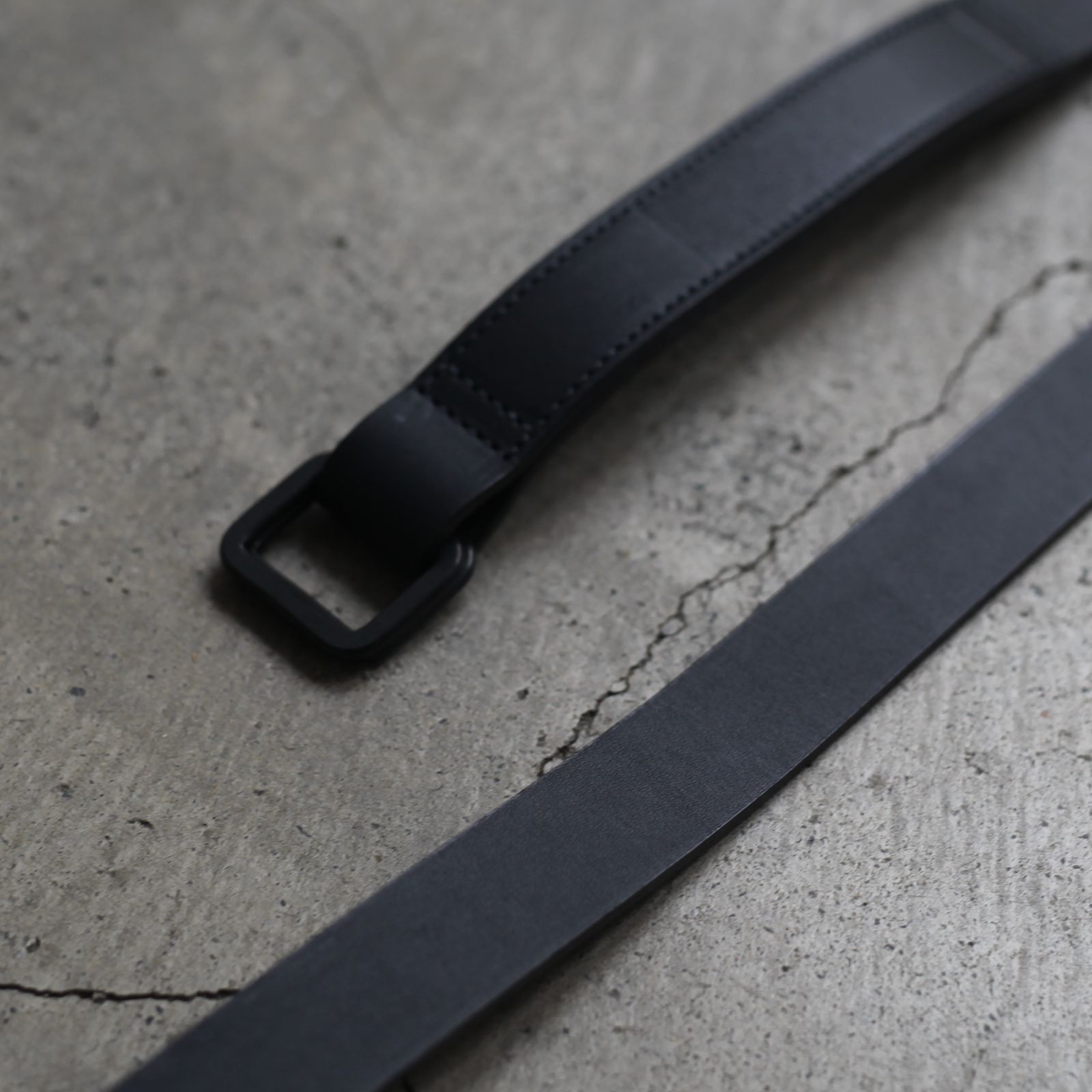 stein - 【残りわずか】Leather Belt(RECTANGLE BUCKLES