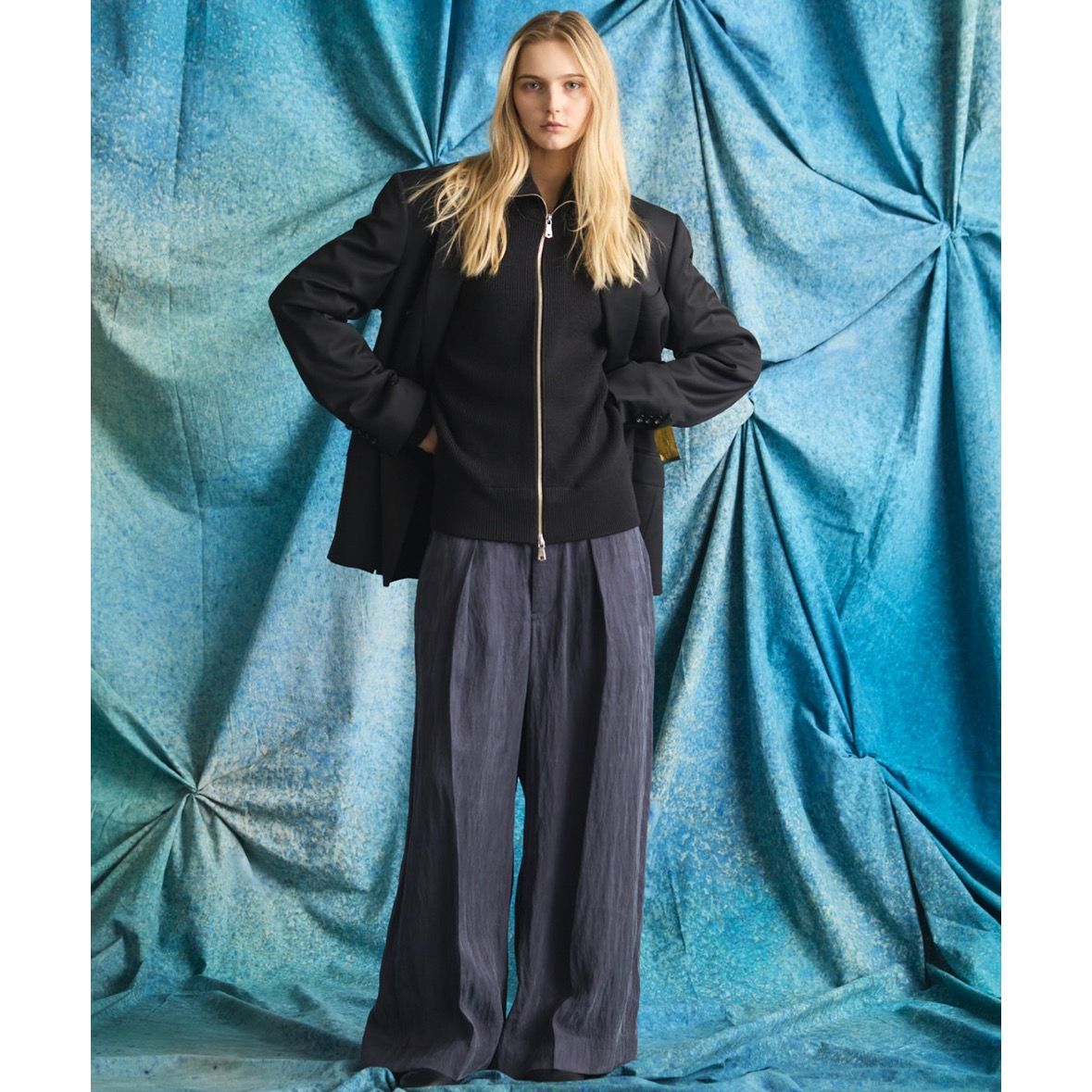 【残り一点】C/A Prime-Over Drivers Zip Knit