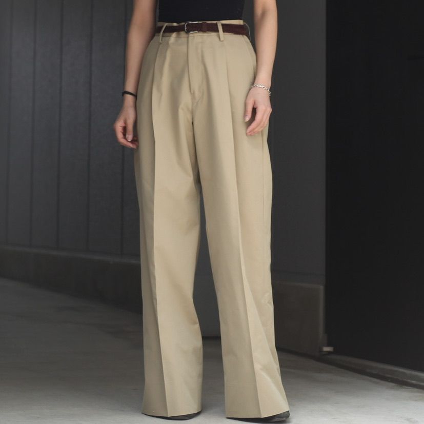 TTT MSW - 【残りわずか】Cotton Polyester Wide Slacks | ACRMTSM