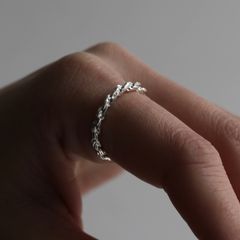 【残り一点】Rope Chain Ring(2.6mm)