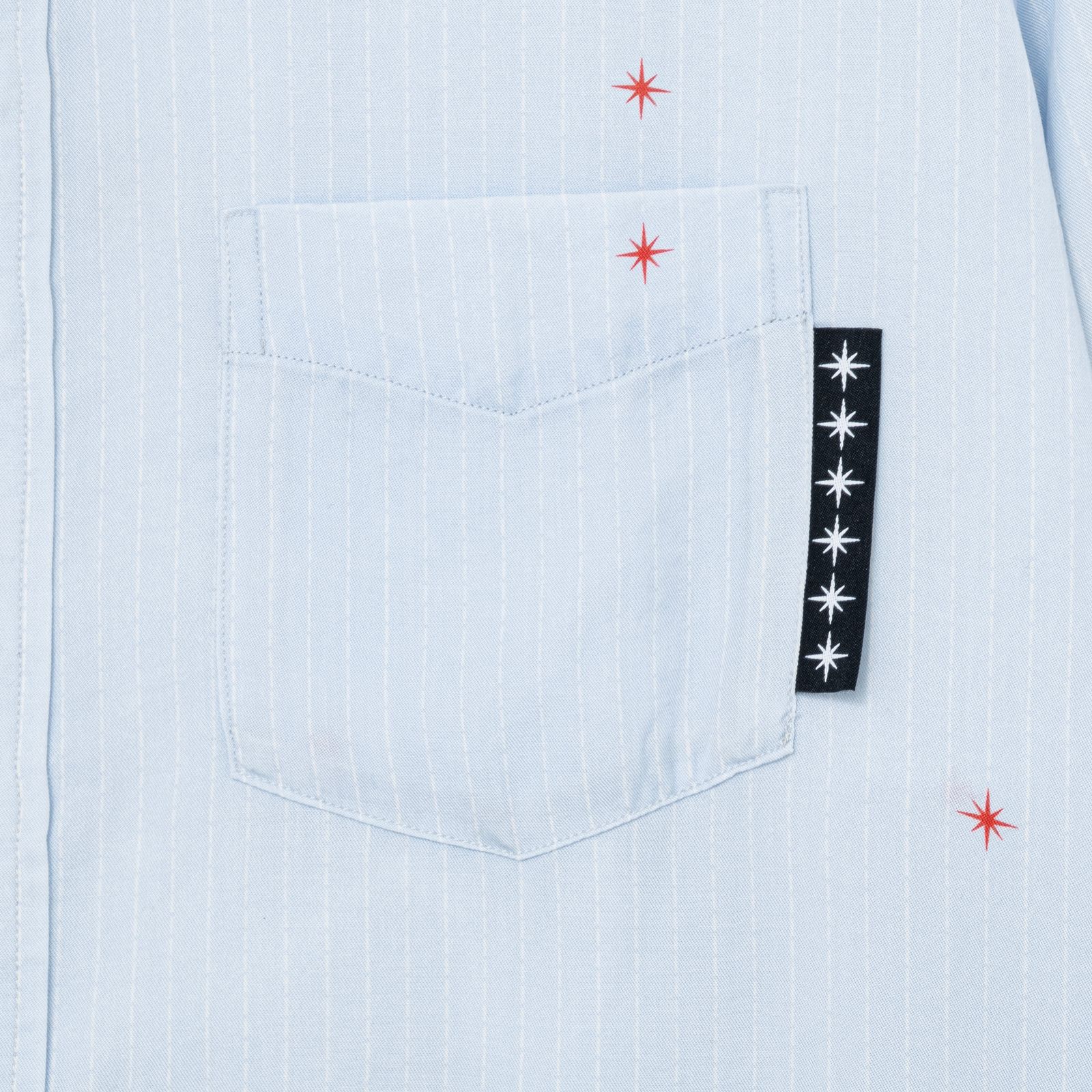【残り一点】Printed Sparkle Striped Shirt