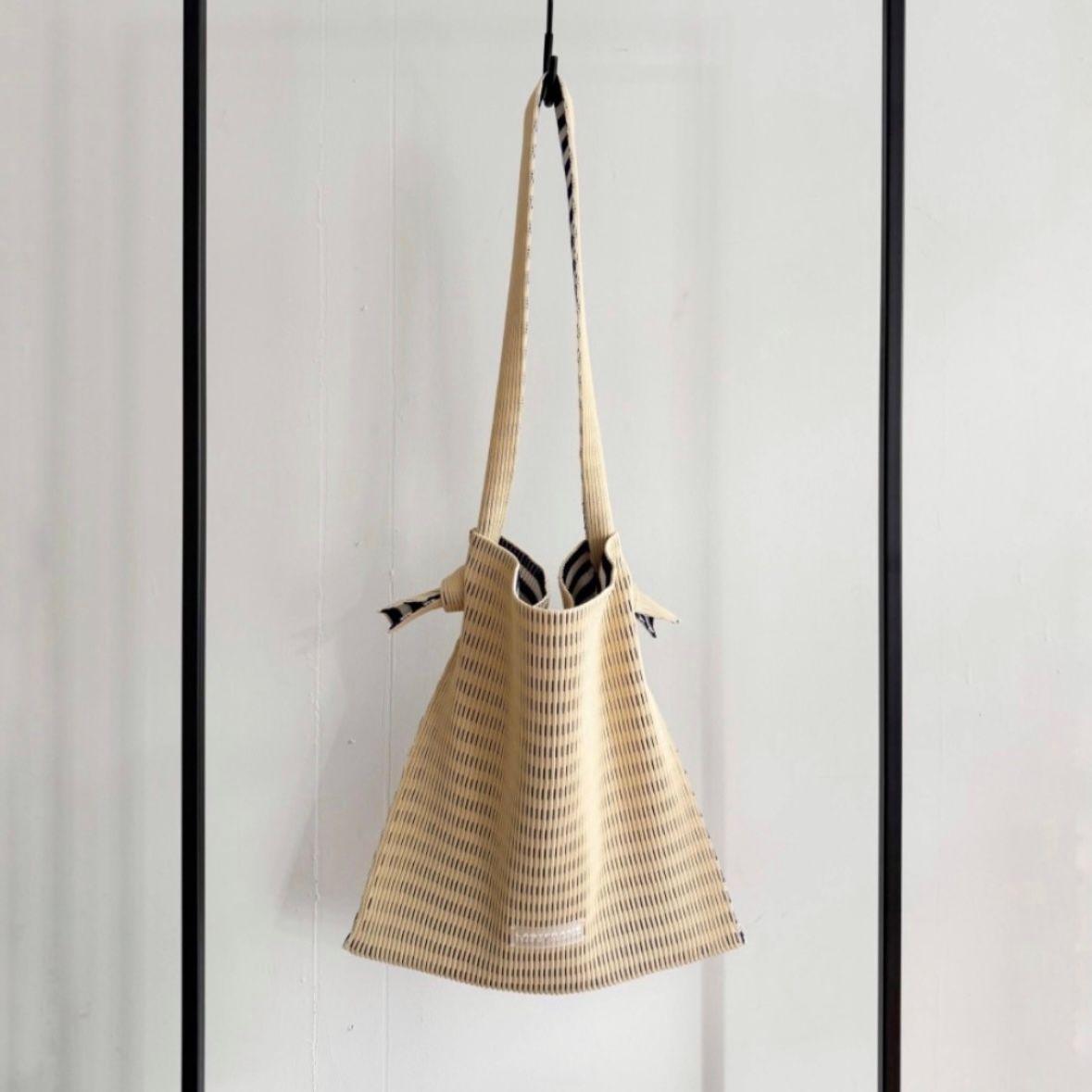 【残り一点】Kasane Reversible St Musubi Striped Tote