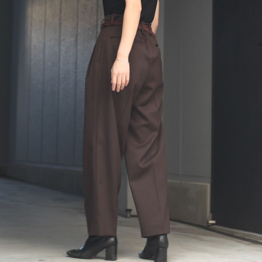 stein - 【残り一点】Beltless Wide Tapered Trousers | ACRMTSM ...