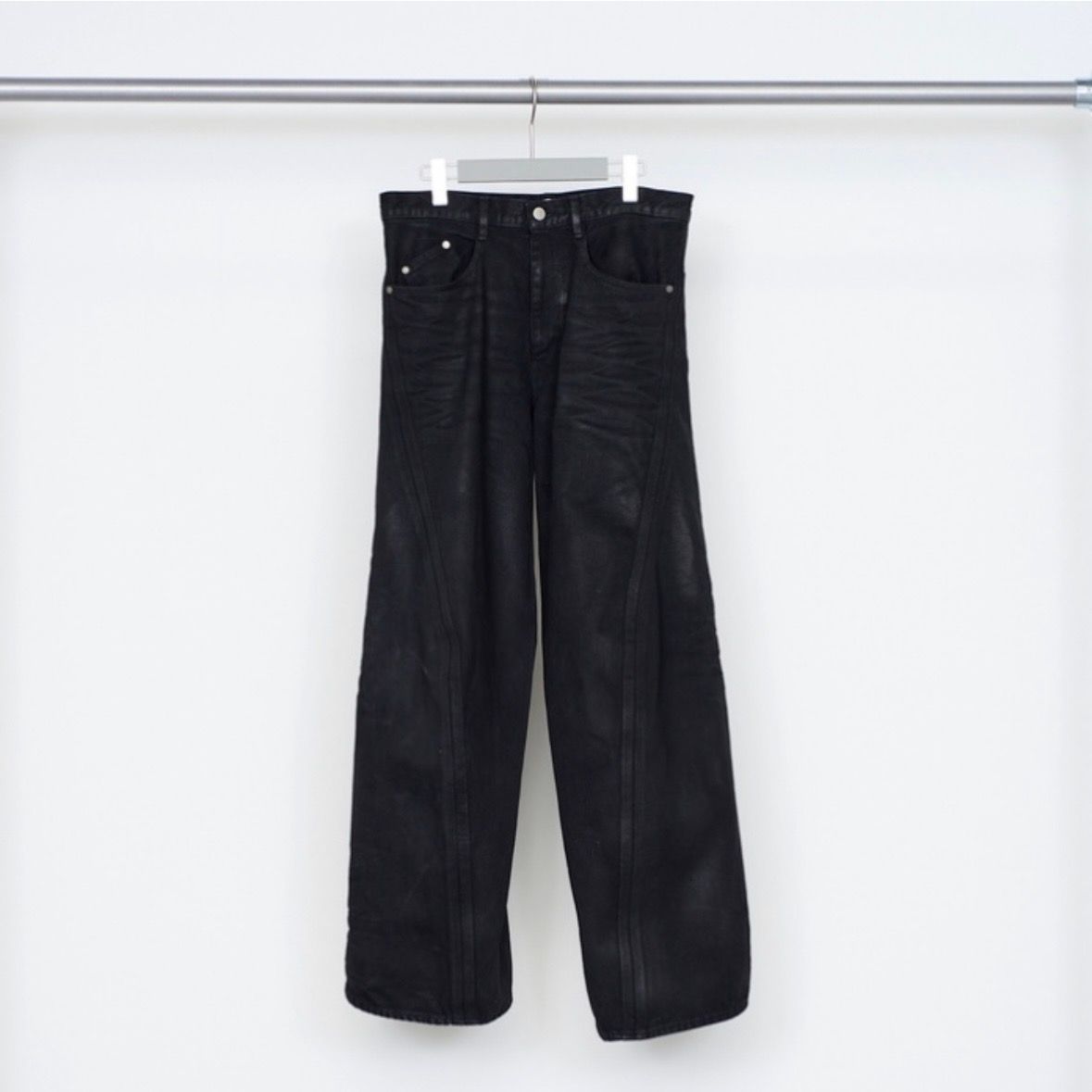 【残りわずか】3D Twisted Wide Leg Jeans