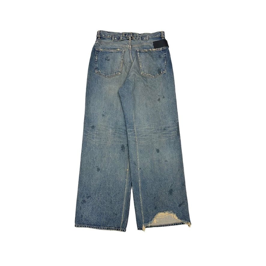 【残り一点】"D"Buckle "80Year" Super Wide Denim Pants