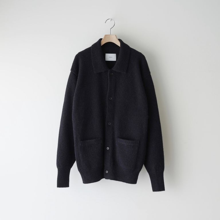 ssstein - 【残りわずか】Fine Alpaca Knit Collared Cardigan 