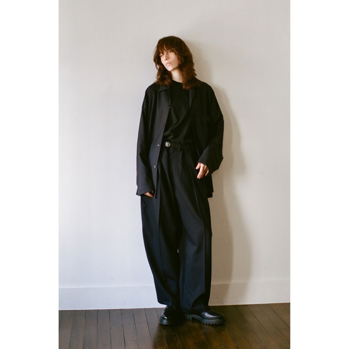 【残り一点】Wool Open Collar Shirt