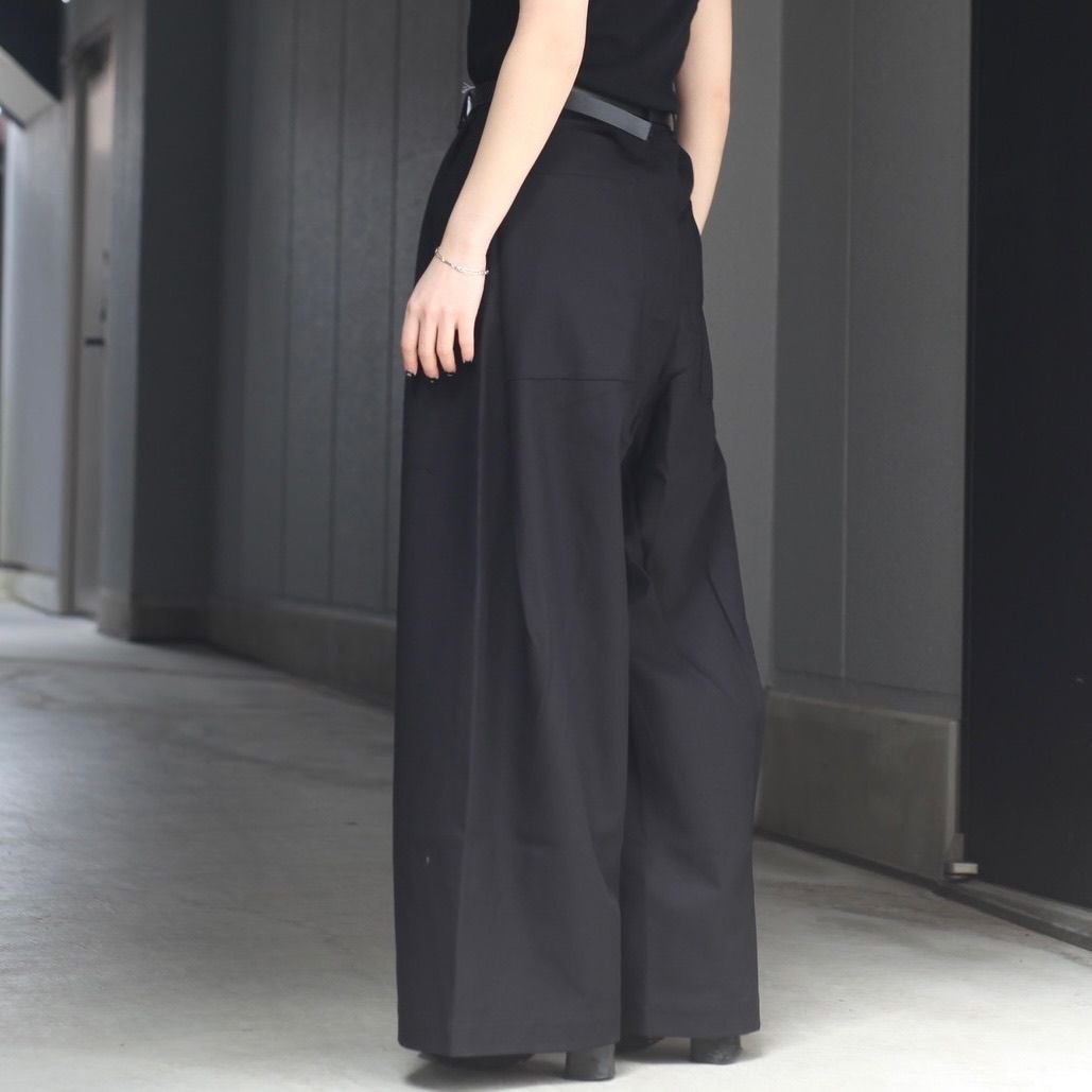 【残り一点】コットンツイルワイドパンツ