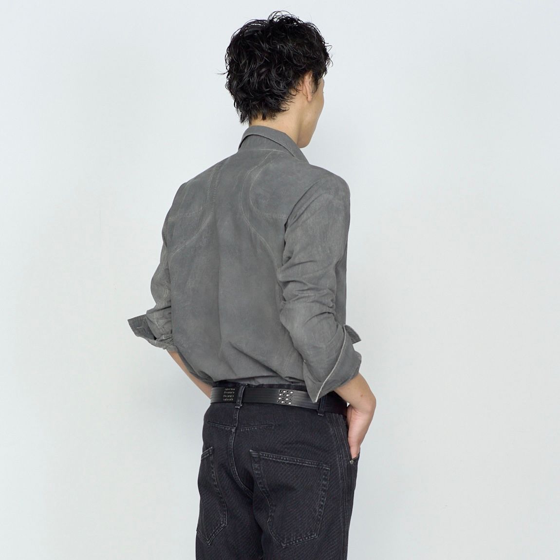 【残り一点】Checkered Panelled Utility Shirt