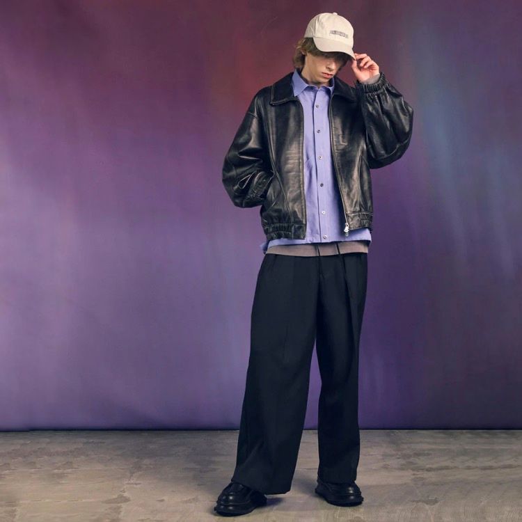 【残り一点】Sheep Leather Stand Collar Blouson