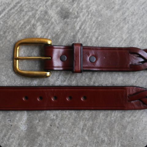 【残り一点】1/4 Braided Belt(OAKBARK)