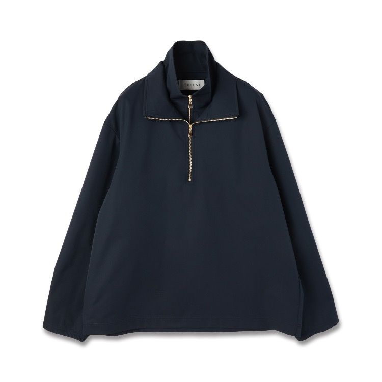 【残り一点】Stretch Double Cloth Layered Stand Collar Pullover