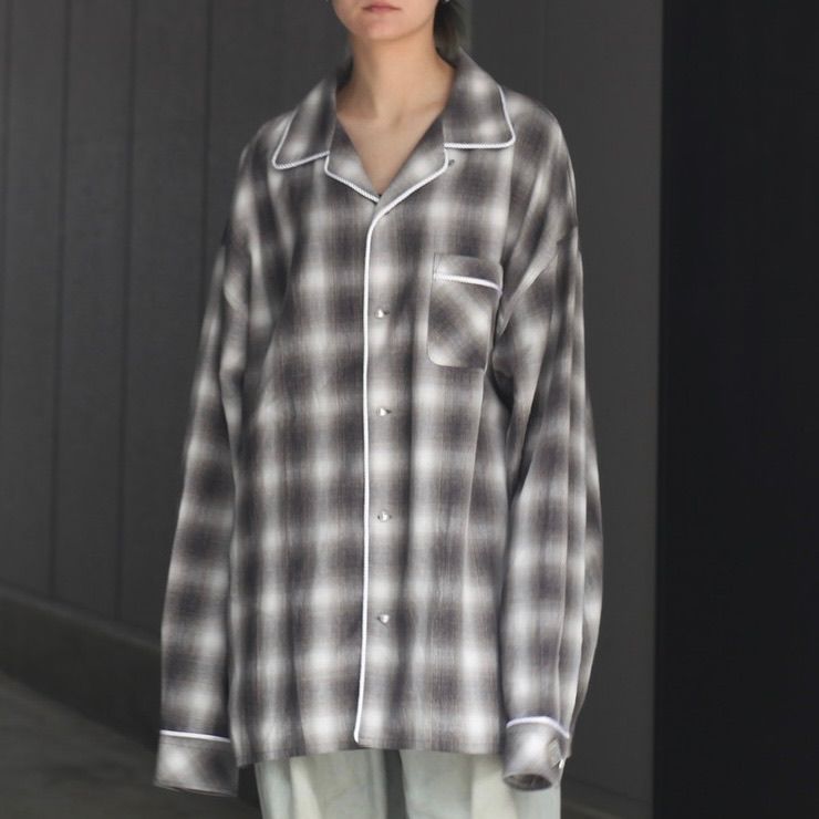 el conductorH - 【残り一点】Cotton Flannel Pajama Shirt | ACRMTSM