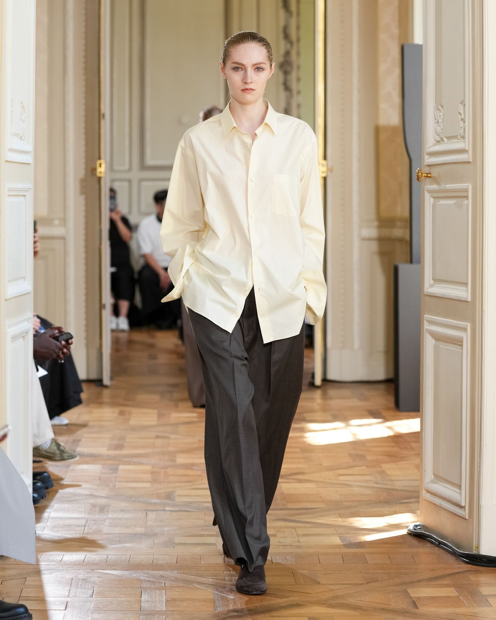 ssstein - 【再販売通知受付可能】Extra Fine Wool Long Wide Trousers