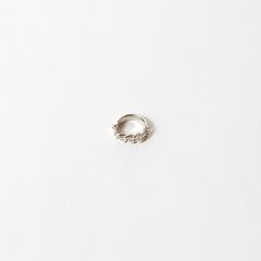 【お取り寄せ注文可能】Curb Chain ID Ring_S(WHITE)