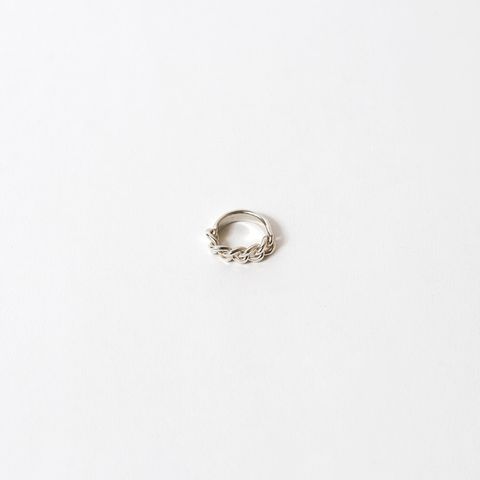 【お取り寄せ注文可能】Curb Chain ID Ring_S(WHITE)