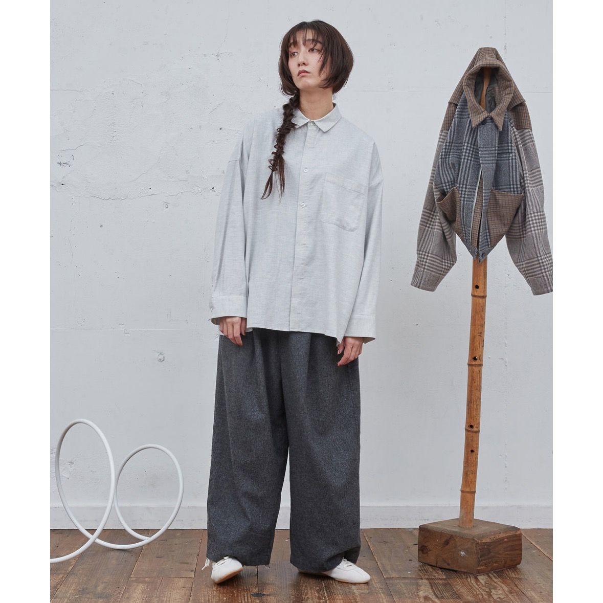 【残り一点】コットンビエラワイドBOXシャツ