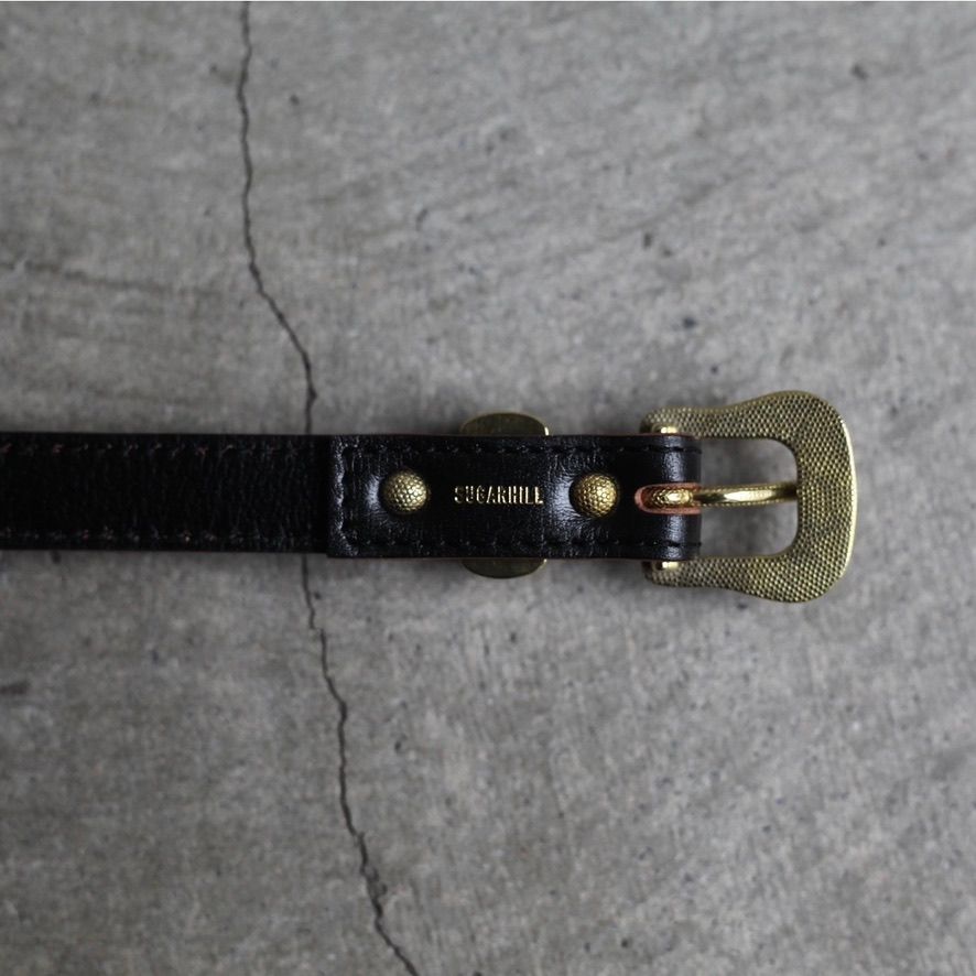【残り一点】Dotted Western Buckle Belt(GOLD)