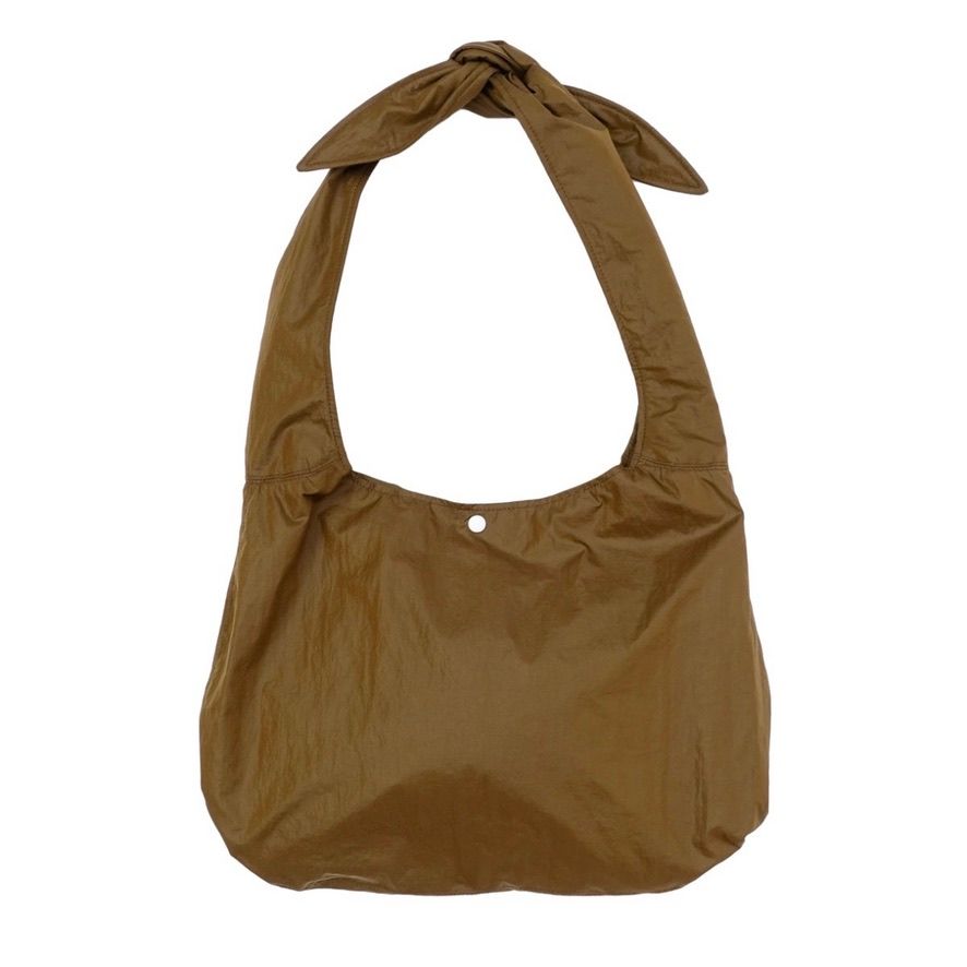 【残り一点】Knotted Leather Like Nylon Shoulder Bag
